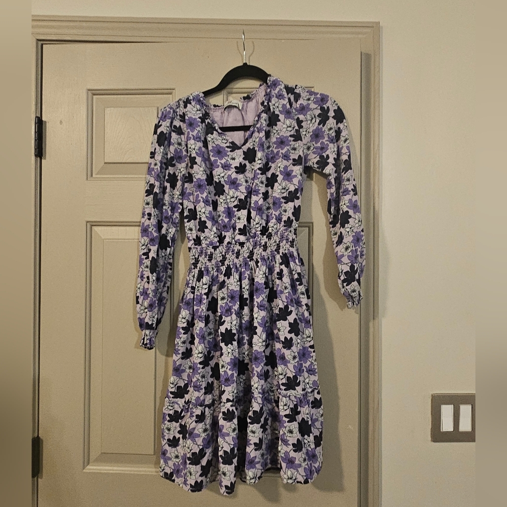 Vineyard Vines Purple Bishop Sleeve Sundress